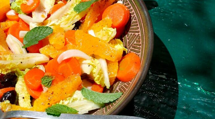 Ensalada con espinacas y naranja Receta de ensalada con espinacas y naranja