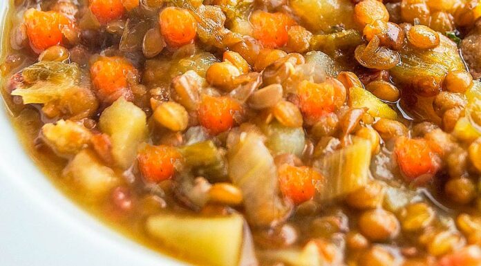 Lentejas con patata y zanahoria Receta de lentejas con patata y zanahoria