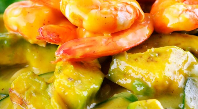 Ensalada de mango aguacate y langostinos Receta de ensalada de mango aguacate y langostinos