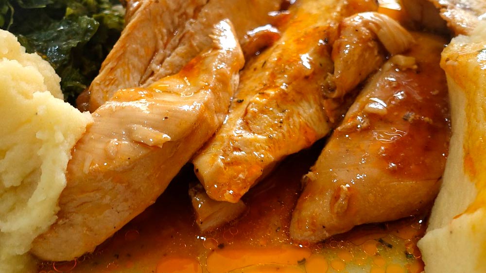 Receta de pechuga de pollo en salsa de mostaza y estragón