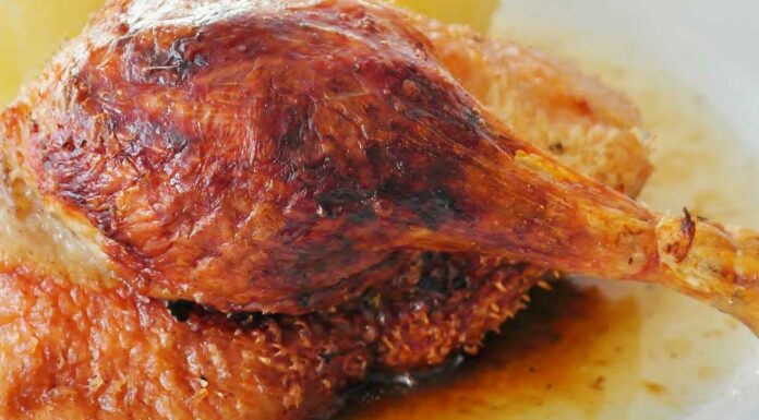 Muslos de pollo al horno al salmorejo canario Receta de muslos de pollo al horno al salmorejo canario