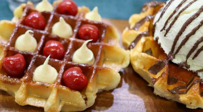Waffle belga o gofres Receta de waffle belga gofres