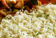 Receta de arroz con perejil y cilantro
