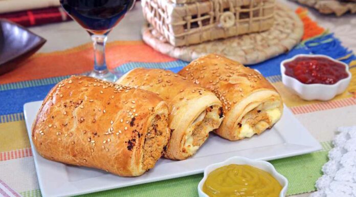 Hojaldres de queso y membrillo Receta de hojaldre de queso y membrillo