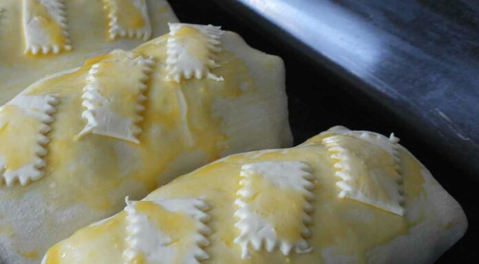 Hojaldre con salmón y langostinos Receta de hojaldre con salmon y langostinos