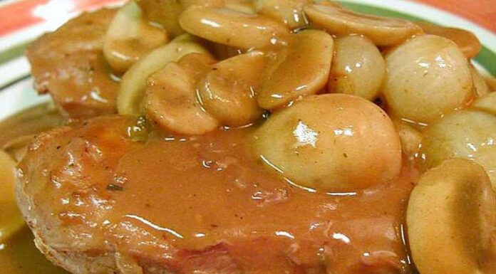 Entrecot con salsa de castañas y setas Receta de entrecot con salsa de castañas y setas