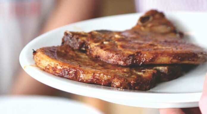 Chuletas de cerdo con manzana Receta de chuletas de cerdo con manzana