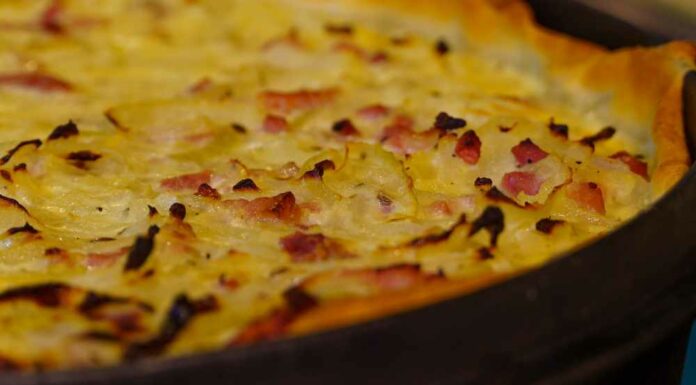 Sartenada de calabacín, queso y jamón Receta de sartenada de calabacin queso y jamon