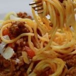 Receta de espaguetis con salsa española
