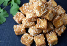 Receta de tofu con salsa de soja y miel