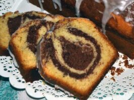 Receta de pastel de coco y chocolate