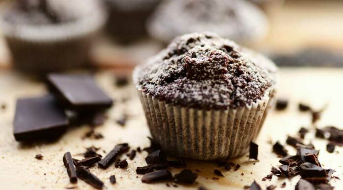 Magdalenas de chocolate Receta de magdalenas de chocolate