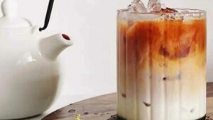 Receta de iced vanilla latte