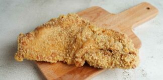 Pechuga de pollo empanada en freidora de aire Receta de pechuga de pollo empanada en freidora de aire