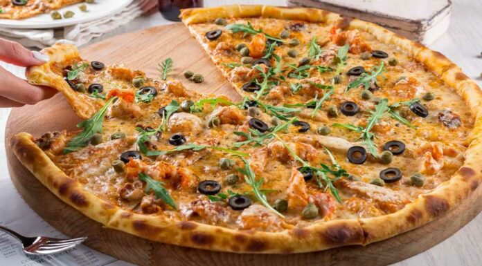 Pizza con base de soja texturizada Receta de pizza con base de soja texturizada