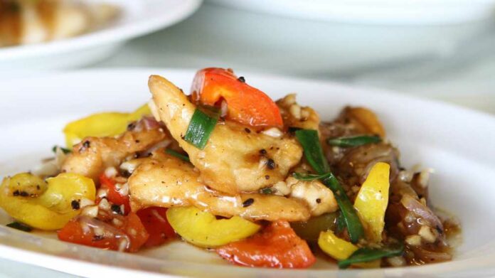 Receta de wok de pollo con verduras