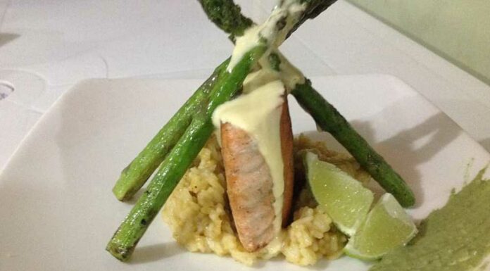 Risotto de espárragos verdes Receta de risotto de espárragos verdes