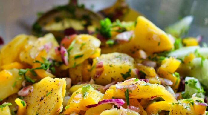 Ensalada de patata o kartoffelsalat Receta de ensalada de patata o kartoffelsalat