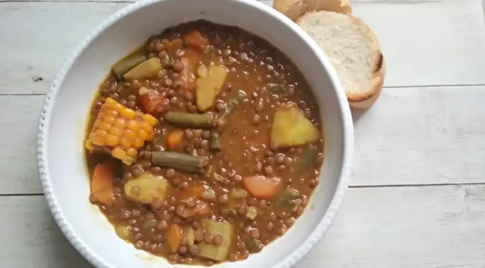 Potaje de lentejas canario de vegetales Receta del potaje de lentejas canario de vegetales