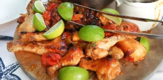 Pollo con romero y limón en freidora de aire Receta de pollo con romero y limón en freidora de aire