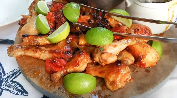 Pollo con romero y limón en freidora de aire Receta de pollo con romero y limón en freidora de aire